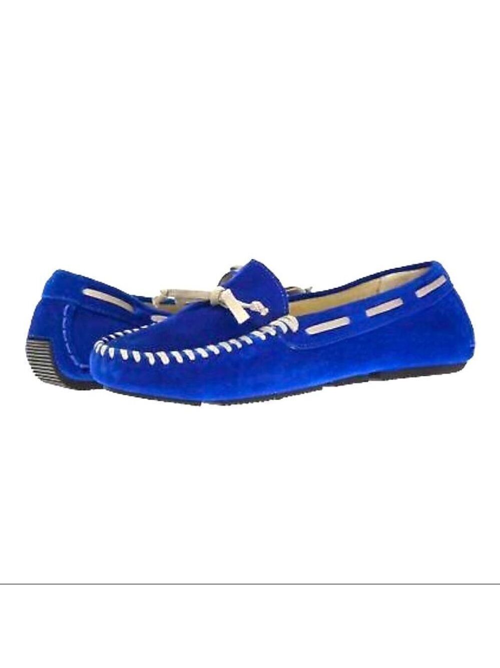 * Vera Wang Premium Label Royal Blue Suede Driving Moccasin Size 6/36